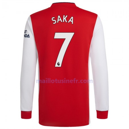 Maillot de Foot Arsenal Bukayo Saka 7 Domicile 2021-22 Manches Longues